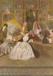 Watteau Antoine; Ladenschild des Kunsthändlers Gersaint (rechts)