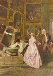 Watteau Antoine; Ladenschild des Kunsthändlers Gersaint (links)