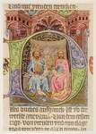 Handschriften; Initiale "D" mit König Wenzel IV.