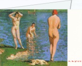 Walde Alfons; Badende am Schwarzsee