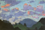 Walde Alfons; Evening Sky , 1913