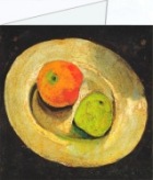 Walde Alfons; Teller mit Äpfeln
