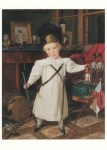 Waldmüller Ferdinand Georg; Porträt des späteren Kaisers Franz Josef I. von Österreich als Grenadier mit Spielzeugsoldaten , 1832