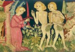 Anonym; Bildteppich mit Weiberlisten (Ausschnitt) , um 1420/30
