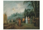 Watteau Antoine; Die Einschiffung nach Kythera , ca. 1710