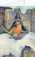 Weber Mili; Rotkehlchen im Schnee