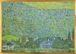 Klimt Gustav; Blick auf Unterach am Attersee (Ausschnitt) , 1915