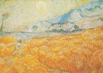 Gogh Vincent van - van Gogh; Cornfield behind Hospital Saint-Paul, 1889