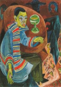 Der Trinker (Selbstbildnis) , 1915 von Kirchner Ernst Ludwig Kunst ...