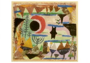Klee Paul; Landschaft mit dem kleinen Luftballon , 1918