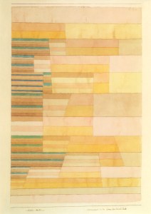 Klee Paul; Monument an der Grenze des Fruchtlandes , 1929