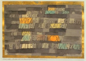 Klee Paul; Er küsse mich mit seines Mundes Kuss , 1921