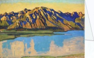 Hodler Ferdinand; The Grammont in the Morning Sun , 1917