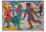 Kirchner Ernst Ludwig; Schlittschuhläufer , 1924/25